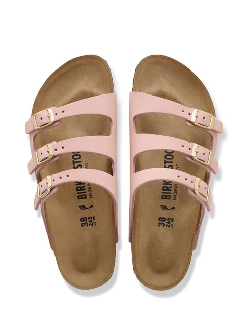 FLORIDA 3-band nubuck leather slipper soft pink - Women&rsquo;s shoes