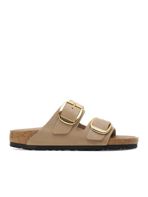 ARIZONA BIG BUCKLE 2-strap leather slipper brown tobacco - Women&rsquo;s shoes