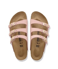 BIRKENSTOCK FLORIDA 3-band nubuck leather slipper soft pink - Women&rsquo;s shoes - 4