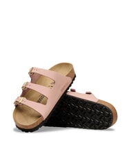 BIRKENSTOCK FLORIDA 3-band nubuck leather slipper soft pink - Women&rsquo;s shoes - 6