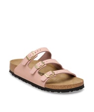 BIRKENSTOCK FLORIDA 3-band nubuck leather slipper soft pink - Women&rsquo;s shoes - 3