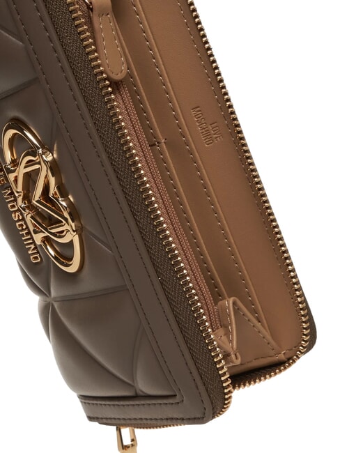 EMBOSSED Medium zip-around wallet mud - Women&rsquo;s Wallets