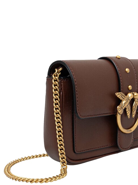 LOVE ONE POCKET Leather shoulder bag burgundy wine-antique gold - Women&rsquo;s Bags