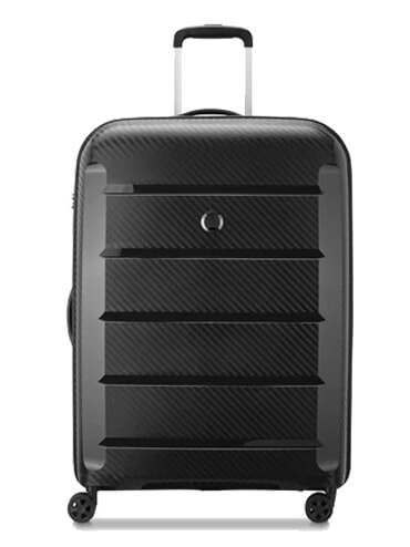 BINALONG Set of 3 trolleys: cabin+medium, large exp Black - Trolley Set