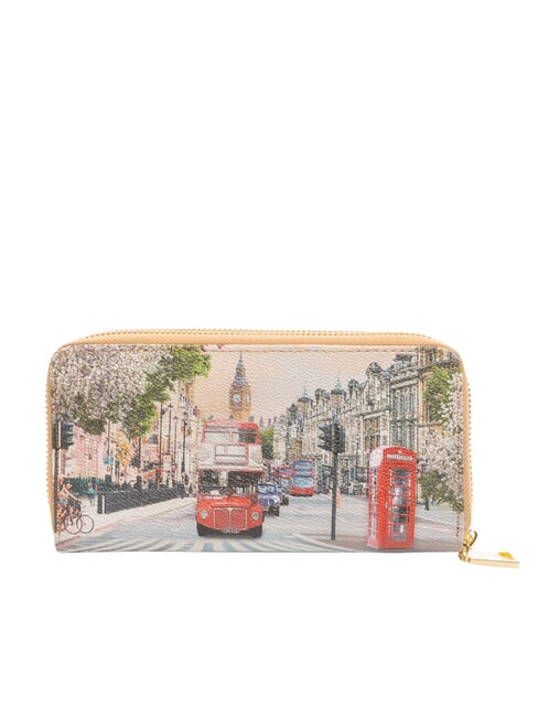 YESBAG Large 2-zip wallet London Rainbow - Women&rsquo;s Wallets