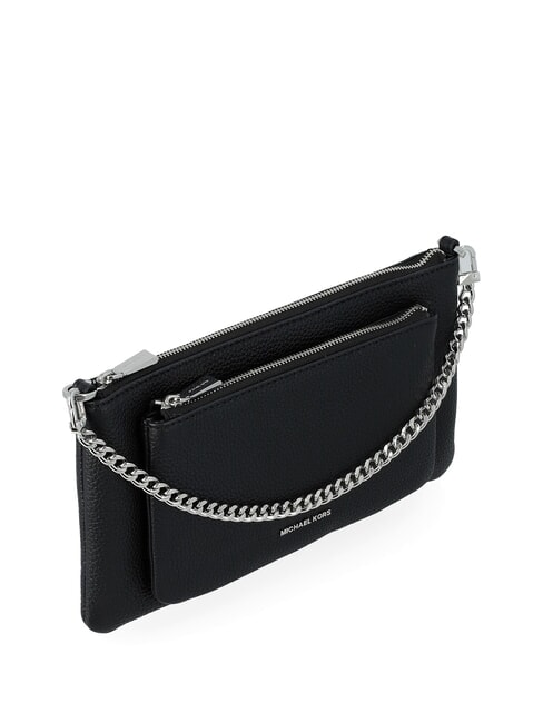 JET SET Leather shoulder bag with chain black - Women&rsquo;s Bags