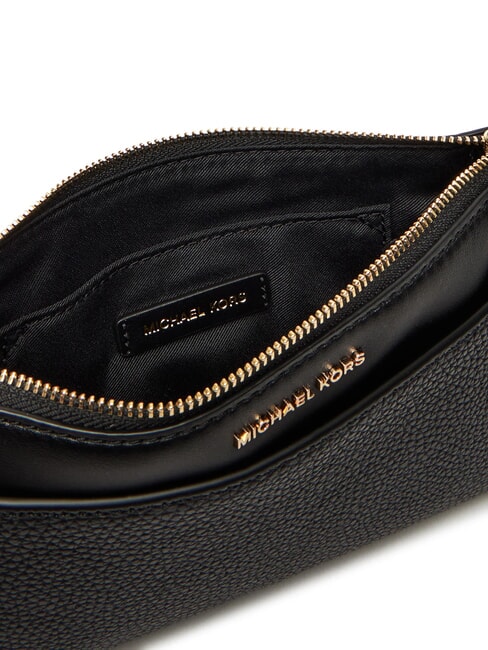 JET SET Leather shoulder clutch bag black - Women&rsquo;s Bags