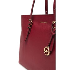 MICHAEL KORS QUINN Leather shopping bag mulberry - Women&rsquo;s Bags - 3