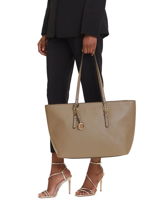 QUINN Leather shopping bag birch - Women&rsquo;s Bags