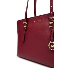 MICHAEL KORS QUINN Medium leather shopping bag mulberry - Women&rsquo;s Bags - 3