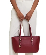 MICHAEL KORS QUINN Medium leather shopping bag mulberry - Women&rsquo;s Bags - 5