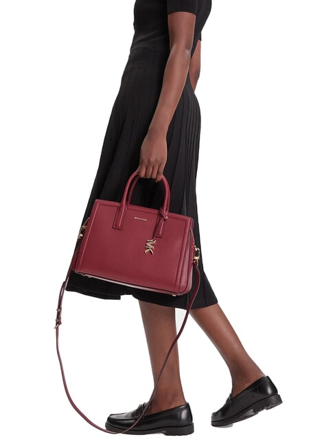 LAILA Leather handbag with shoulder strap mulberry - Women&rsquo;s Bags