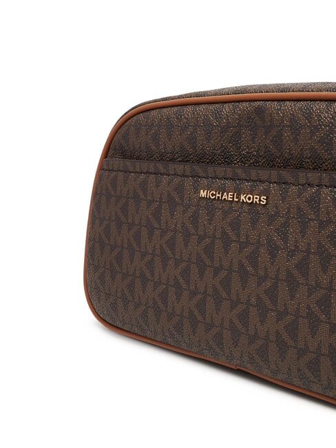 JET SET Camera case bag with all-over print brn/acorn - Women&rsquo;s Bags