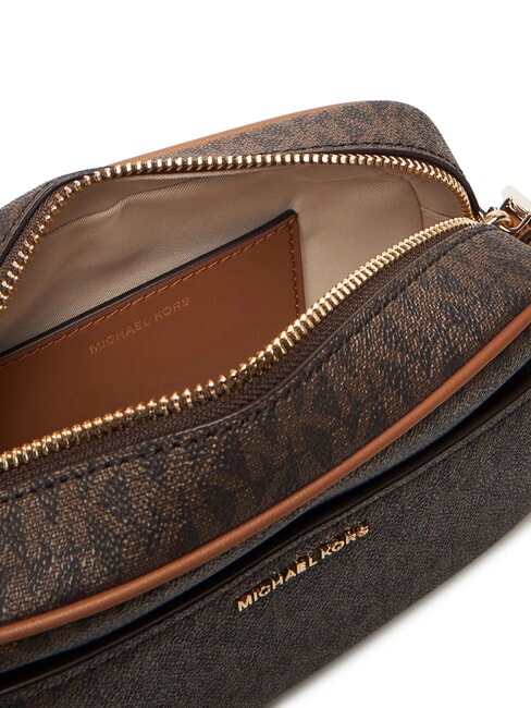 JET SET Camera case bag with all-over print brn/acorn - Women&rsquo;s Bags