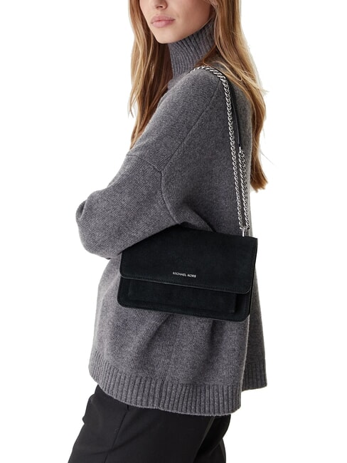 CLAIRE Suede shoulder bag black - Women&rsquo;s Bags