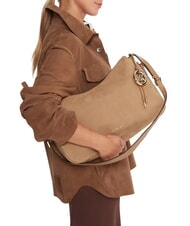 MICHAEL KORS NOLITA Nubuck leather shoulder bag husk - Women&rsquo;s Bags - 5