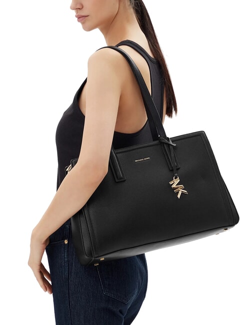 LAILA Leather shoulder tote bag black - Women&rsquo;s Bags