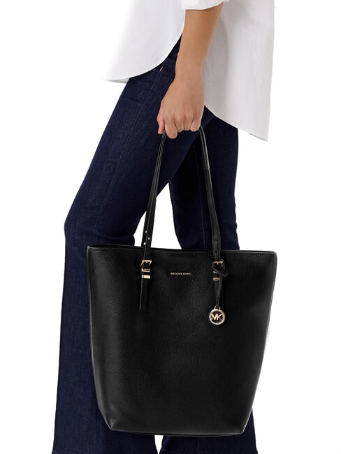 QUINN Vertical leather shopper black - Women&rsquo;s Bags
