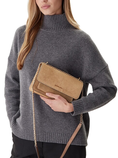 CLAIRE Suede shoulder bag husk - Women&rsquo;s Bags