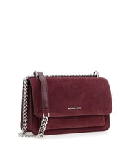 MICHAEL KORS CLAIRE Suede shoulder bag oxblood - Women&rsquo;s Bags - 2