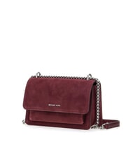 MICHAEL KORS CLAIRE Suede shoulder bag oxblood - Women&rsquo;s Bags - 3