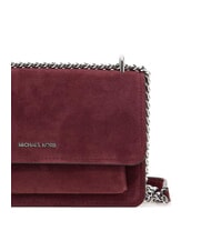 MICHAEL KORS CLAIRE Suede shoulder bag oxblood - Women&rsquo;s Bags - 4