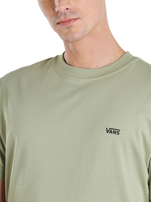 LEFT CHEST Loose fit cotton T-shirt soft sage - T-shirt