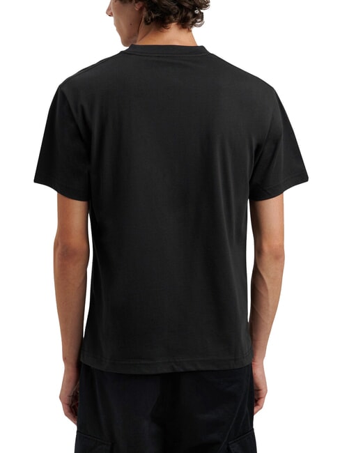 LEFT CHEST Loose fit cotton T-shirt black - T-shirt