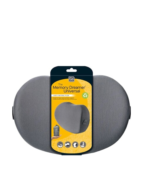 GO Memory foam neck or back pillow grey - Travel Accessories