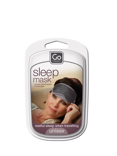 GO Travel mask with earplugs black - Travel Accessories