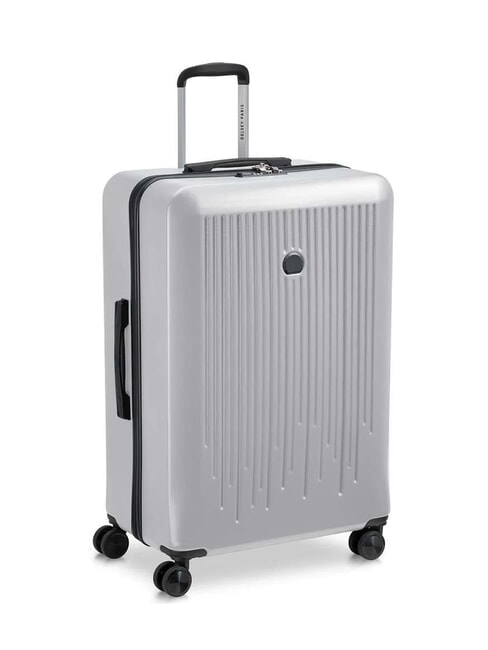 CHRISTINE EU Large Trolley SILVER - Rigid Trolley Cases