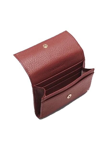 METALLIC SOFT Hammered leather card holder brandy - Women&rsquo;s Wallets