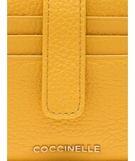 COCCINELLE METALLIC SOFT Mini leather wallet sunny - Women&rsquo;s Wallets - 3