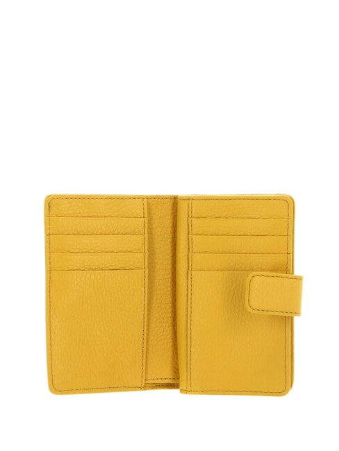 METALLIC SOFT Wallet in hammered leather sunny - Women&rsquo;s Wallets