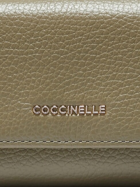 METALLIC SOFT  Small leather wallet laurel green - Women&rsquo;s Wallets