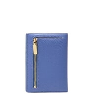 COCCINELLE METALLIC SOFT Hammered leather passport holder blue - Travel Accessories - 4