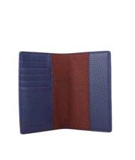 COCCINELLE METALLIC SOFT Hammered leather passport holder royal blue - Travel Accessories - 2