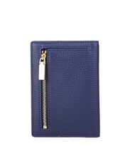 COCCINELLE METALLIC SOFT Hammered leather passport holder royal blue - Travel Accessories - 3