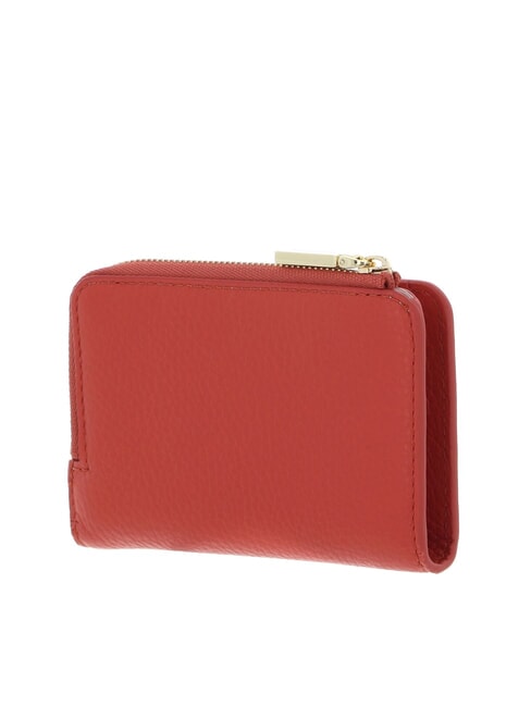 METALLIC SOFT Leather card holder grenadine red - Women&rsquo;s Wallets