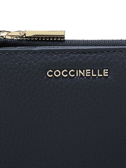 METALLIC SOFT Leather card holder midnight blue - Women&rsquo;s Wallets