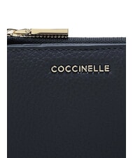 COCCINELLE METALLIC SOFT Leather card holder midnight blue - Women&rsquo;s Wallets - 3