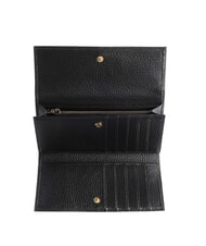 COCCINELLE METALLIC SOFT Wallet in hammered leather Black - Women&rsquo;s Wallets - 2