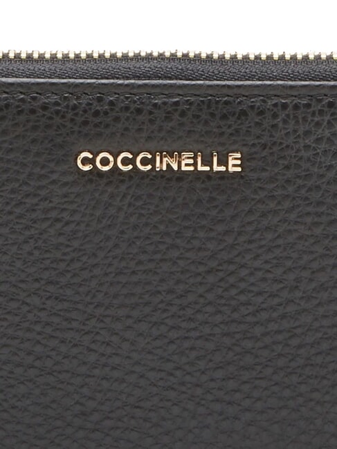 METALLIC SOFT  Medium leather wallet Black - Women&rsquo;s Wallets