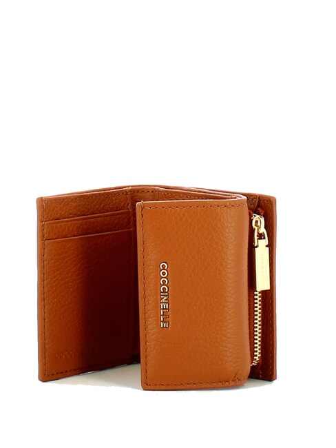 METALLIC SOFT Pebbled leather wallet CUIR - Women&rsquo;s Wallets