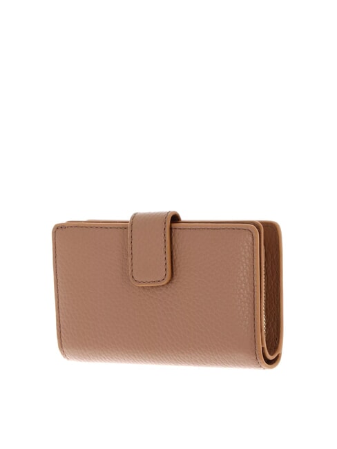 METALLIC SOFT Wallet in hammered leather skin - Women&rsquo;s Wallets