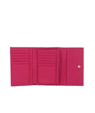 COCCINELLE METALLIC SOFT Hammered leather bifold wallet new fuchsia - Women&rsquo;s Wallets - 2