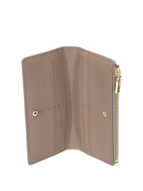 METALLIC SOFT Leather wallet warm taupe - Women&rsquo;s Wallets