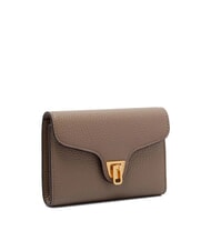 COCCINELLE BEAT SOFT Medium hammered leather wallet warm taupe - Women&rsquo;s Wallets - 3