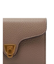COCCINELLE BEAT SOFT Medium hammered leather wallet warm taupe - Women&rsquo;s Wallets - 4