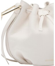 COCCINELLE MALORY  Mini Leather Bucket white - Women&rsquo;s Bags - 3
